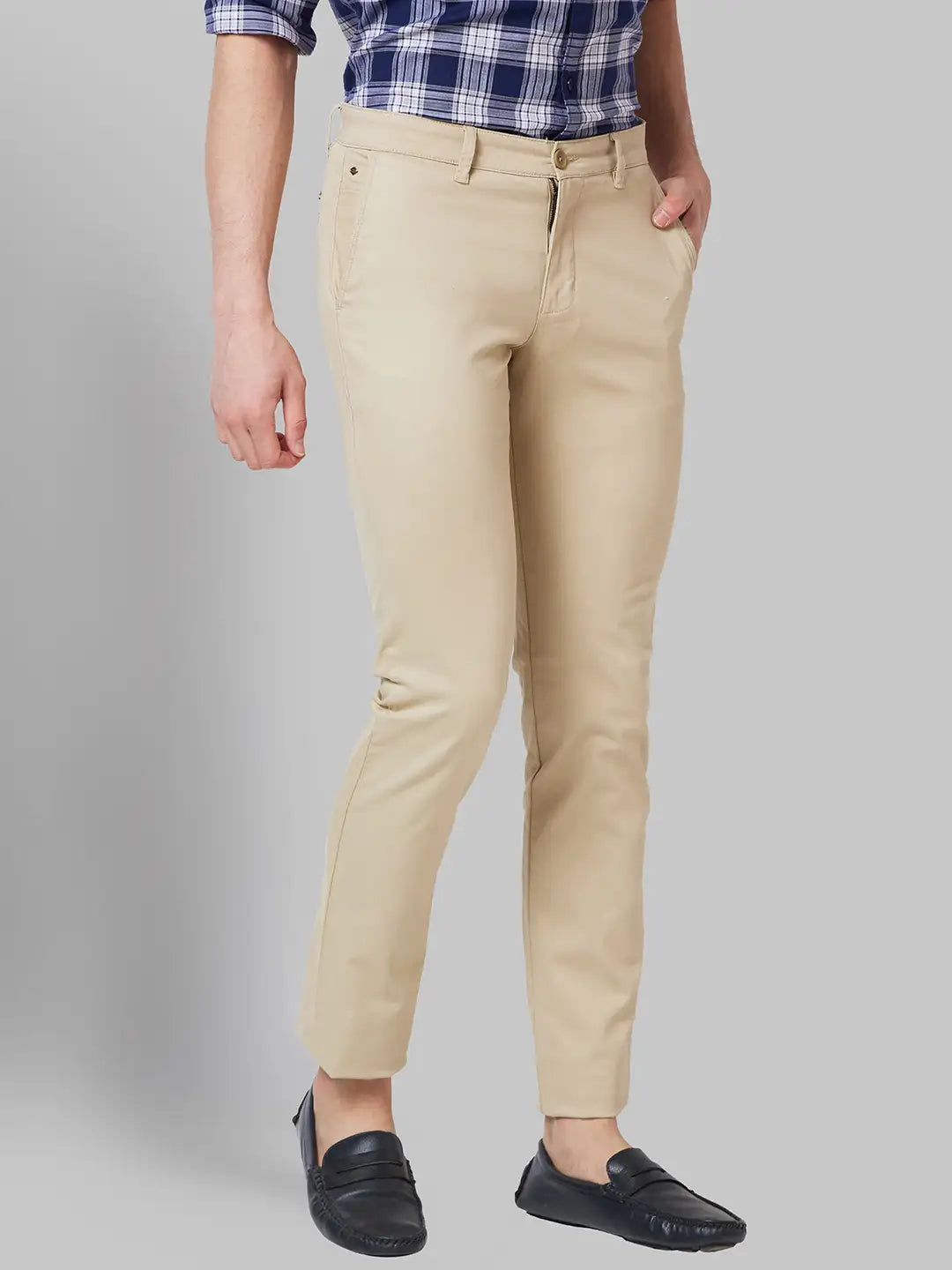 Men Lrt Fit Khaki Trouser