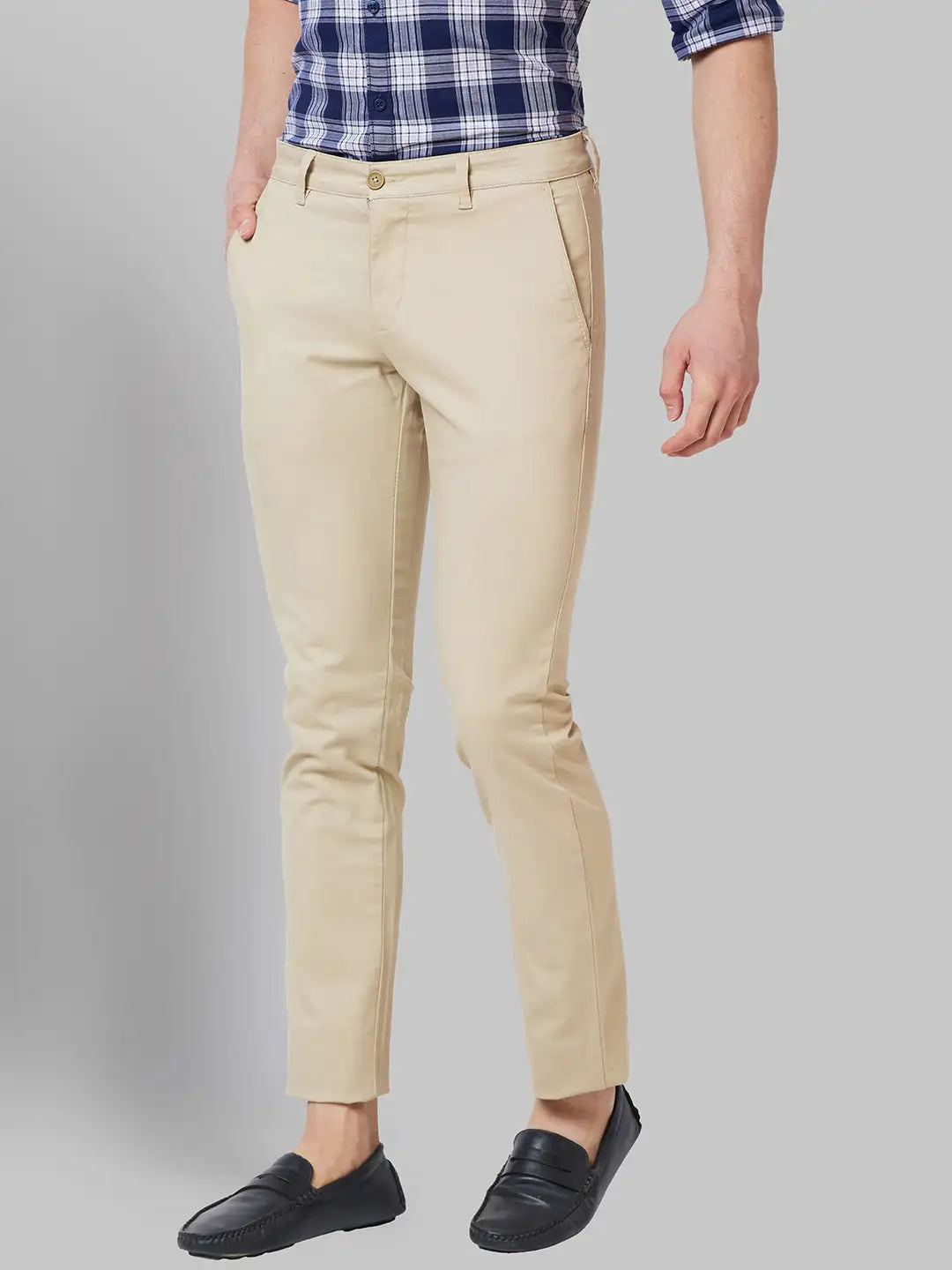 Men Lrt Fit Khaki Trouser