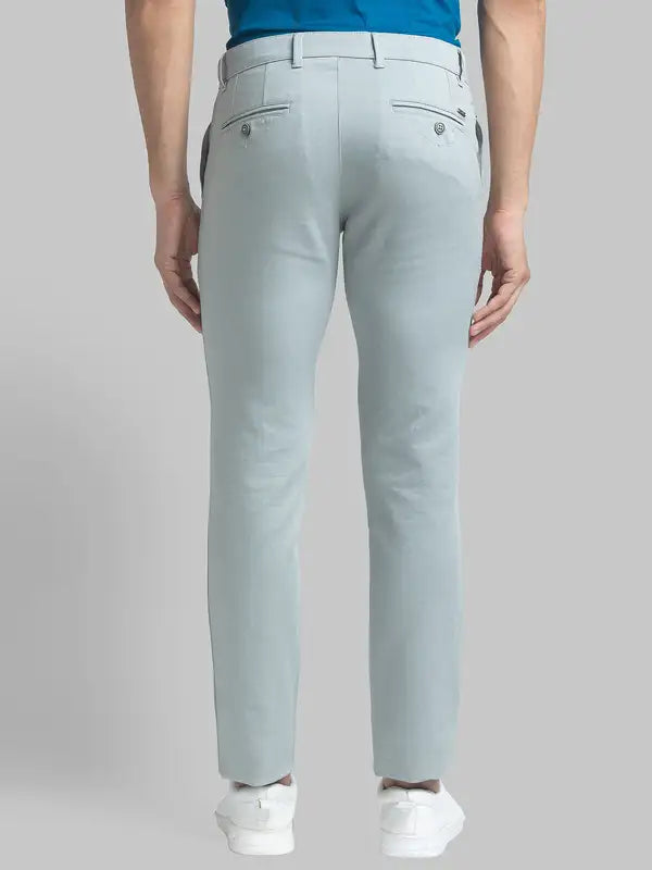 Men Lrt Fit Blue Trouser