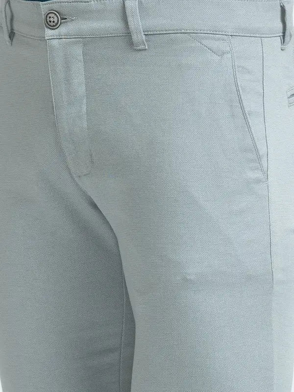 Men Lrt Fit Blue Trouser
