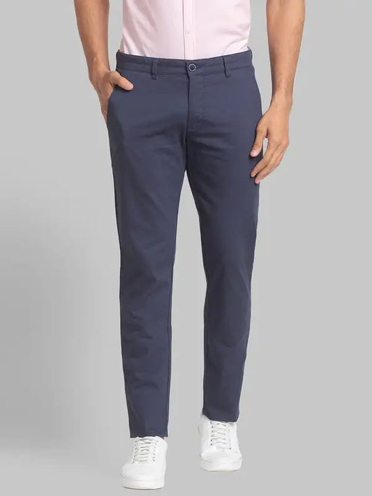 Men Lrt Fit Black Trouser