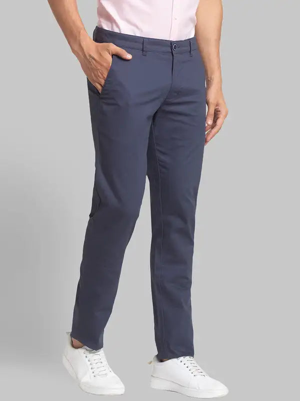 Men Lrt Fit Black Trouser