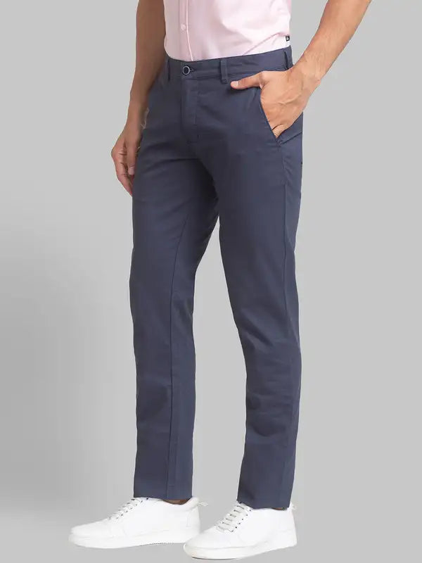Men Lrt Fit Black Trouser