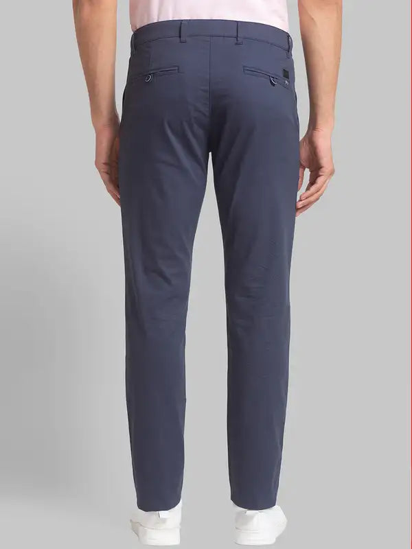 Men Lrt Fit Black Trouser