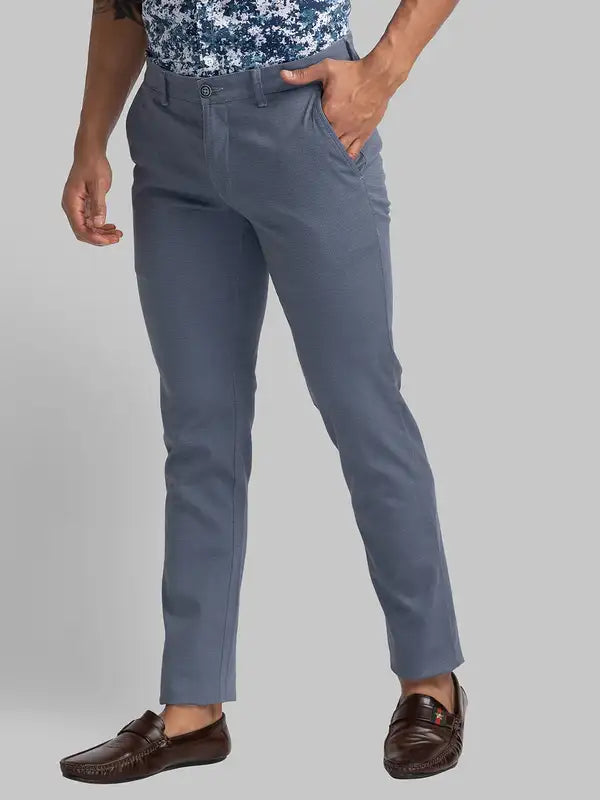 Men Lrt Fit Green Trouser