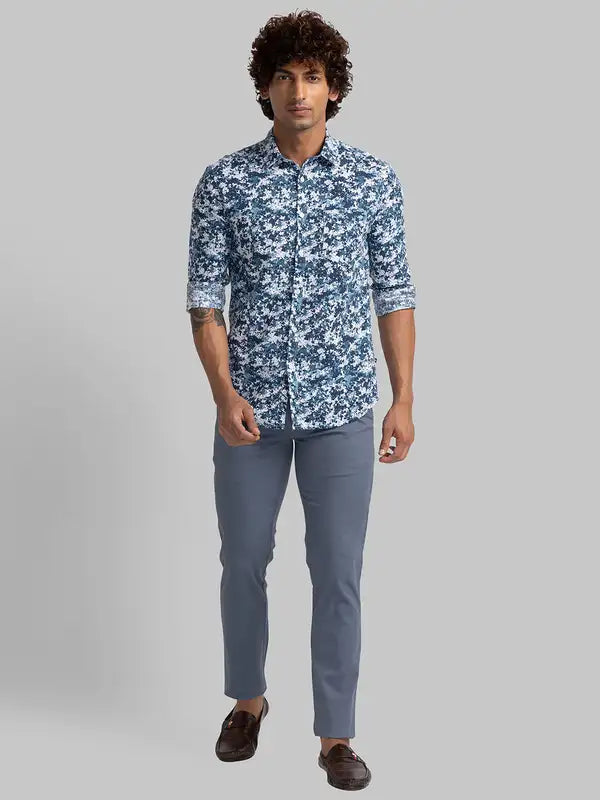 Men Lrt Fit Green Trouser