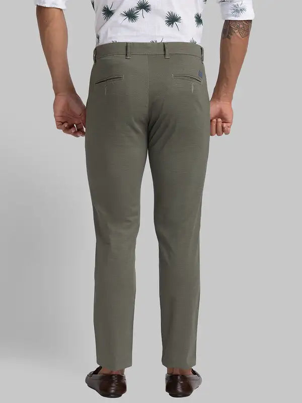 Men Lrt Fit Blue Trouser