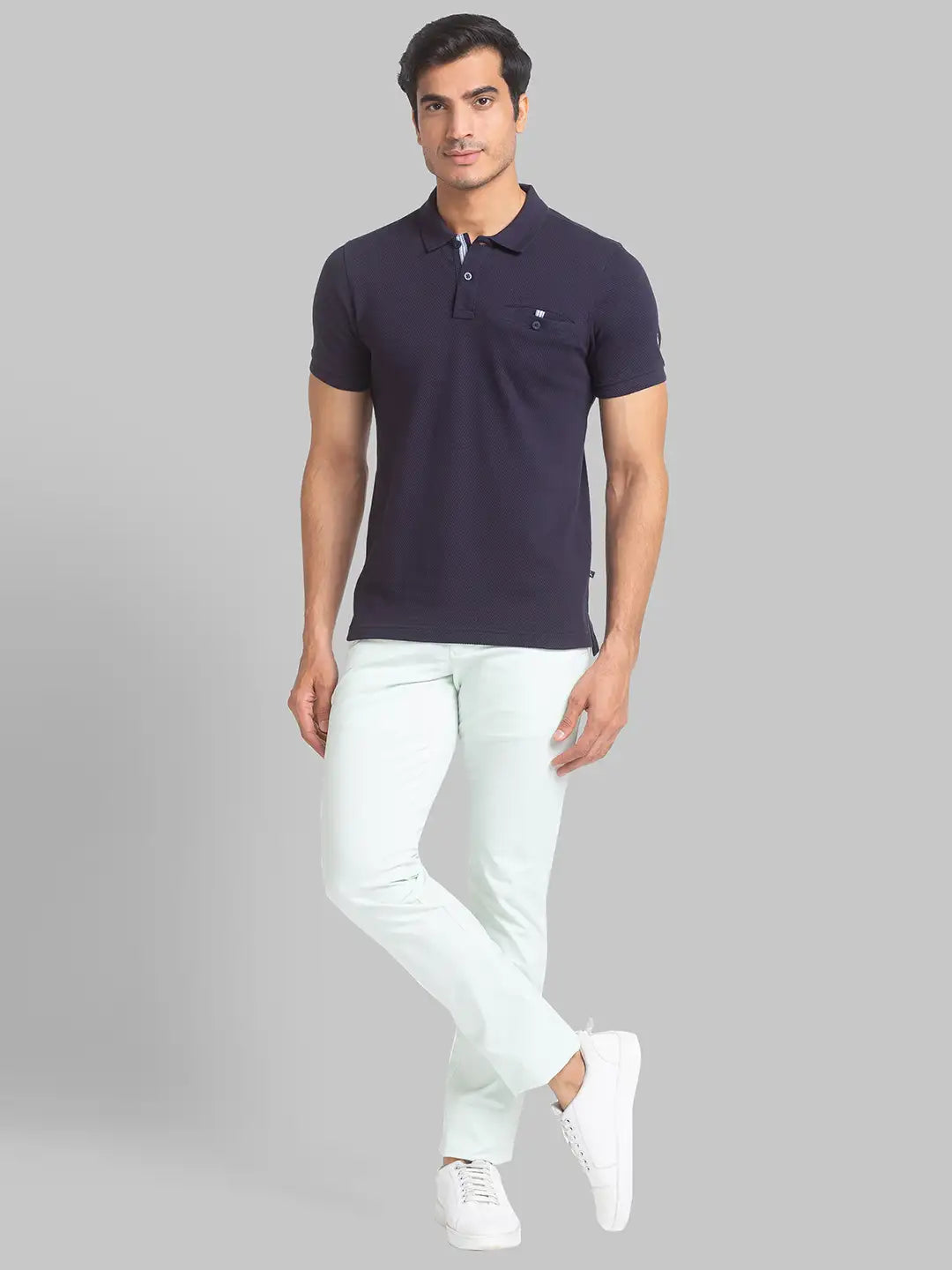 Men  Blue TROUSER