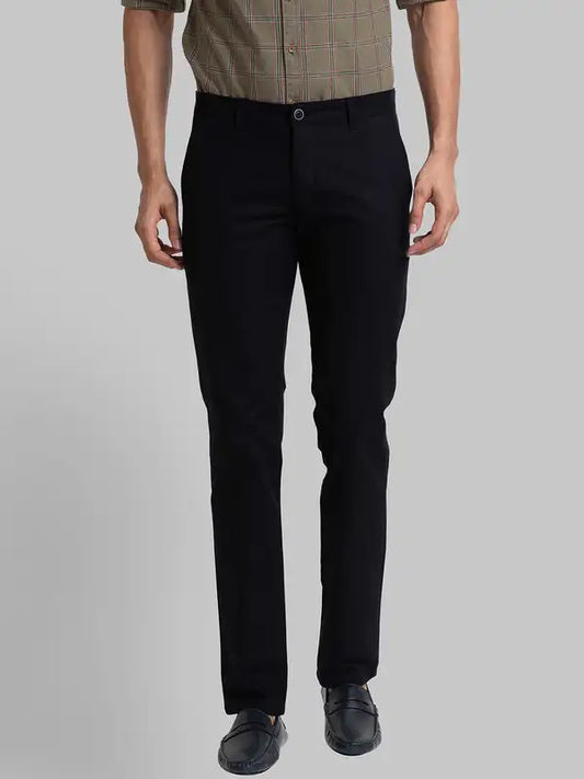 Men Lrt Fit Blue Trouser