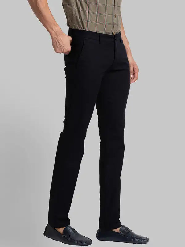 Men Lrt Fit Blue Trouser