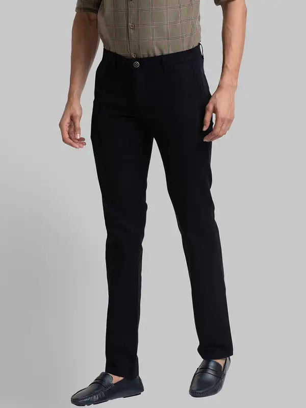 Men Lrt Fit Blue Trouser