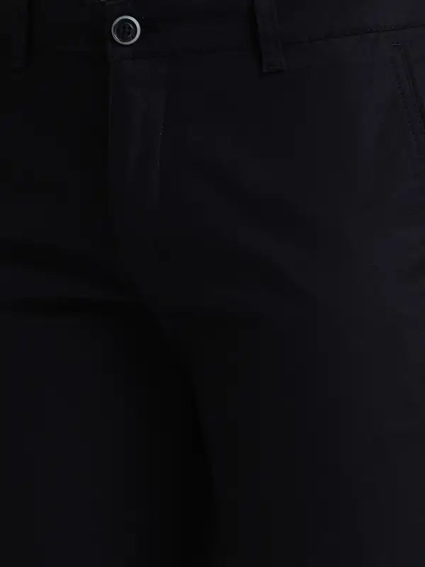 Men Lrt Fit Blue Trouser