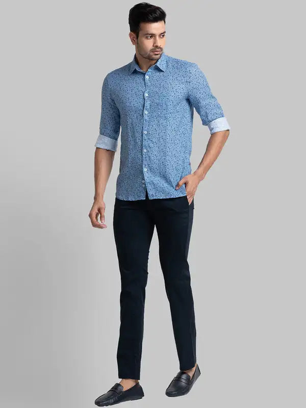Men Lrt Fit Grey Trouser