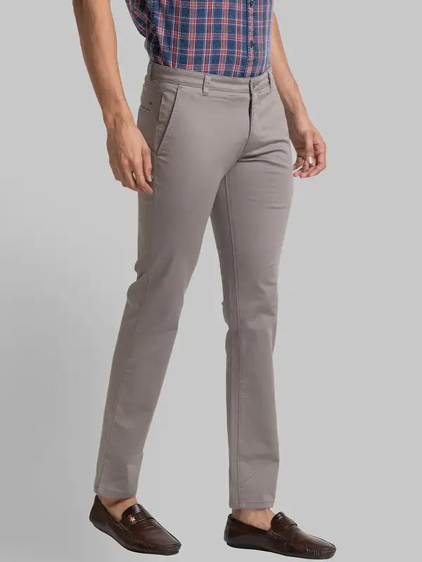 Men Lrt Fit Brown Trouser