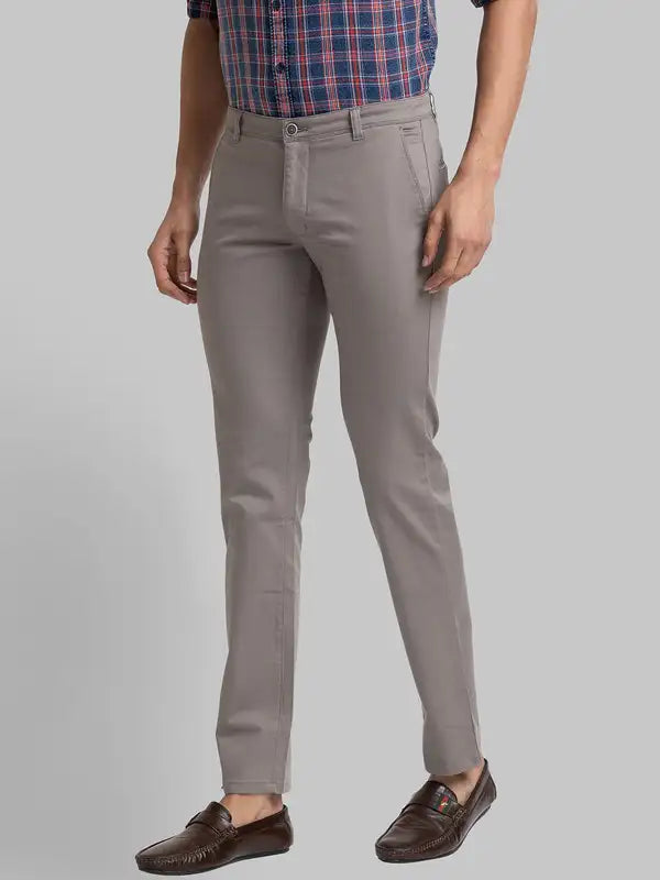 Men Lrt Fit Brown Trouser