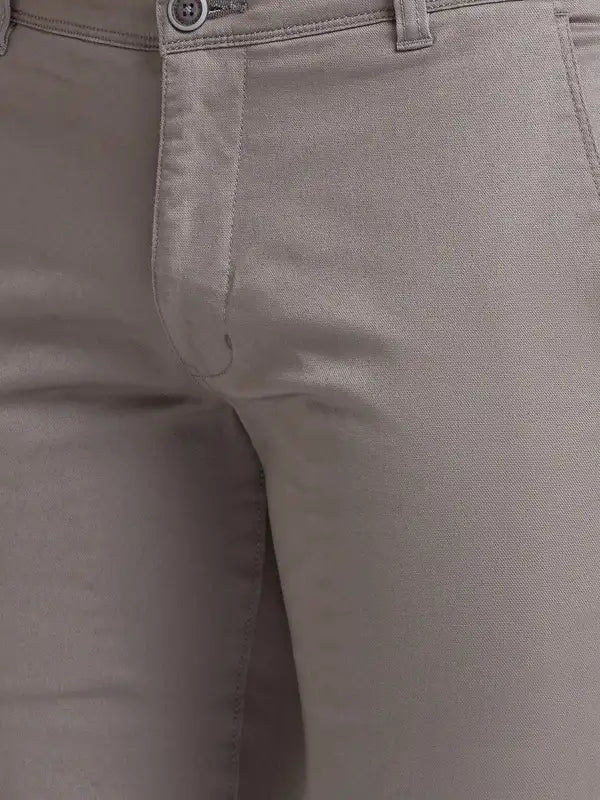 Men Lrt Fit Brown Trouser