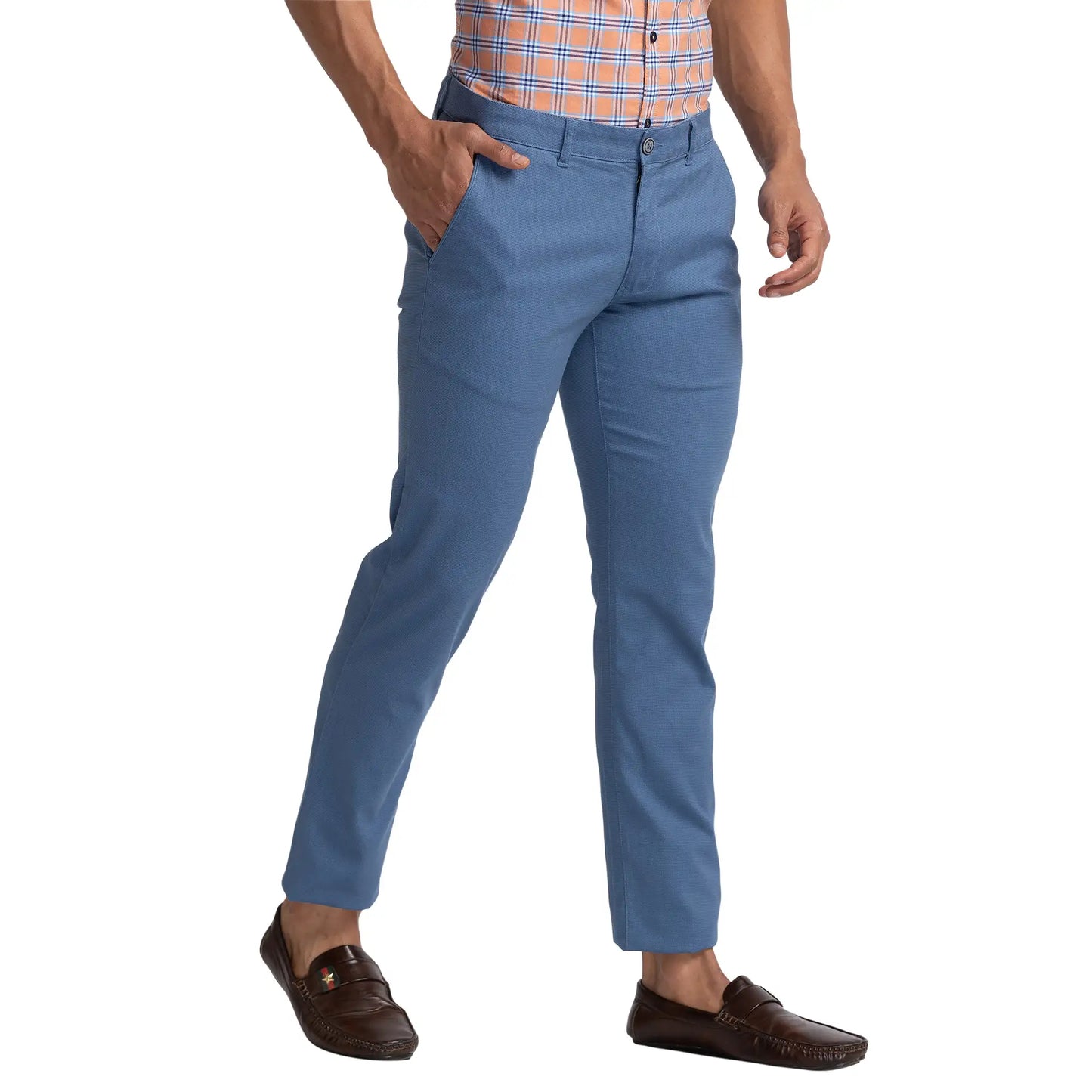 Men Tapered Fit Red Trouser