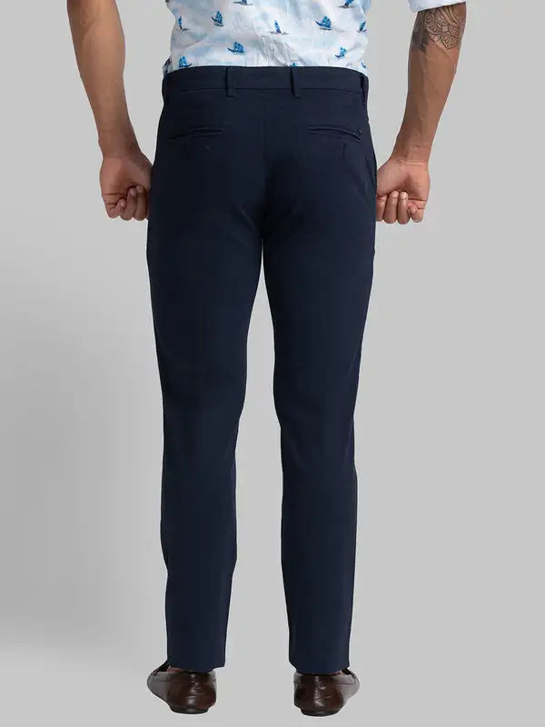 Men Lrt Fit Black Trouser