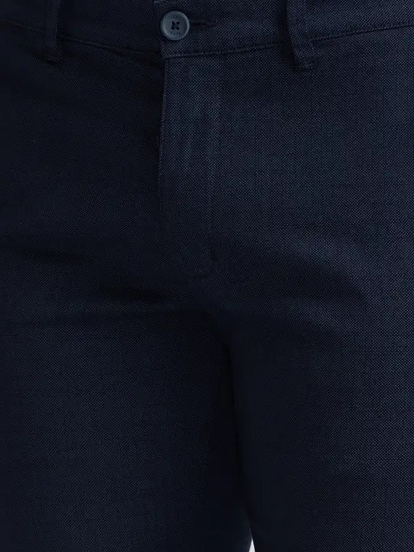 Men Lrt Fit Black Trouser