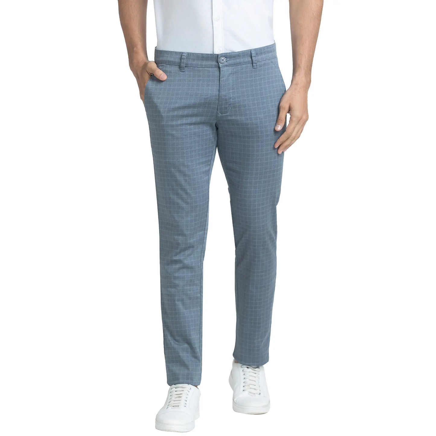 Men Tapered Fit Black Trouser