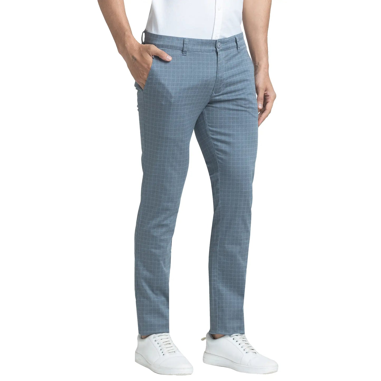 Men Tapered Fit Black Trouser