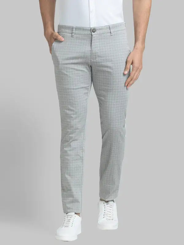 Men Lrt Fit Blue Trouser