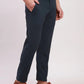 Parx Men Cream Solid Low Rise Tapered Fit Cotton Blend Trouser