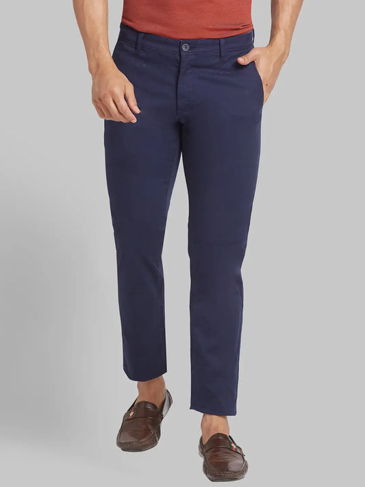 Men Lrt Fit Black Trouser