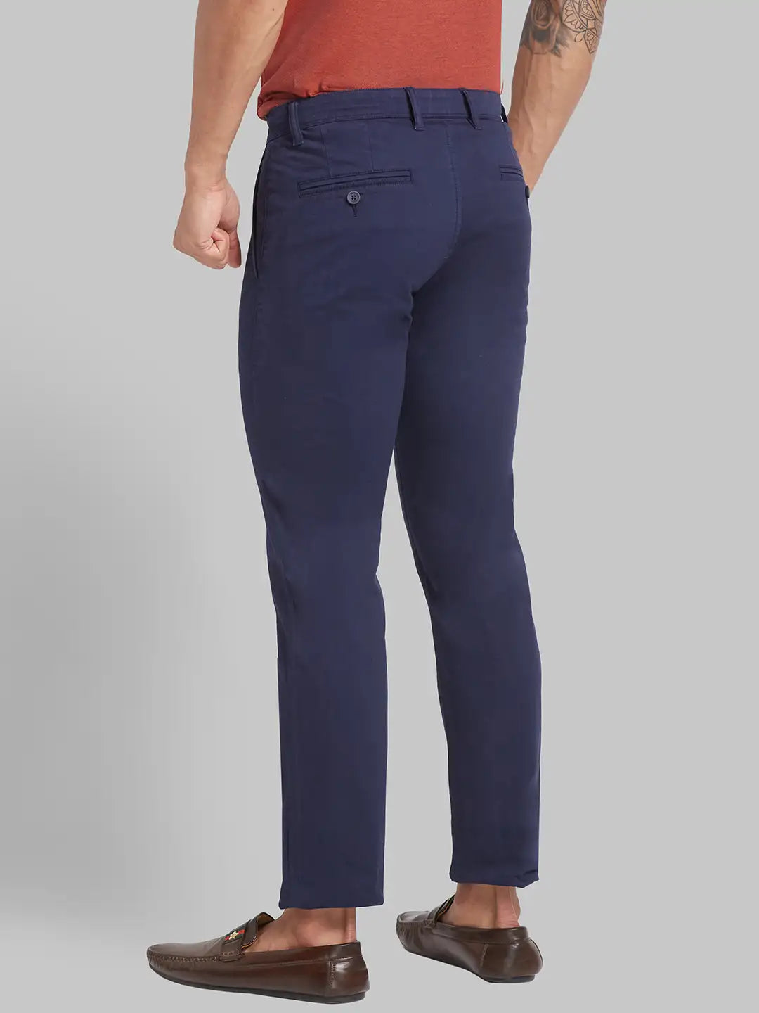 Men Lrt Fit Black Trouser