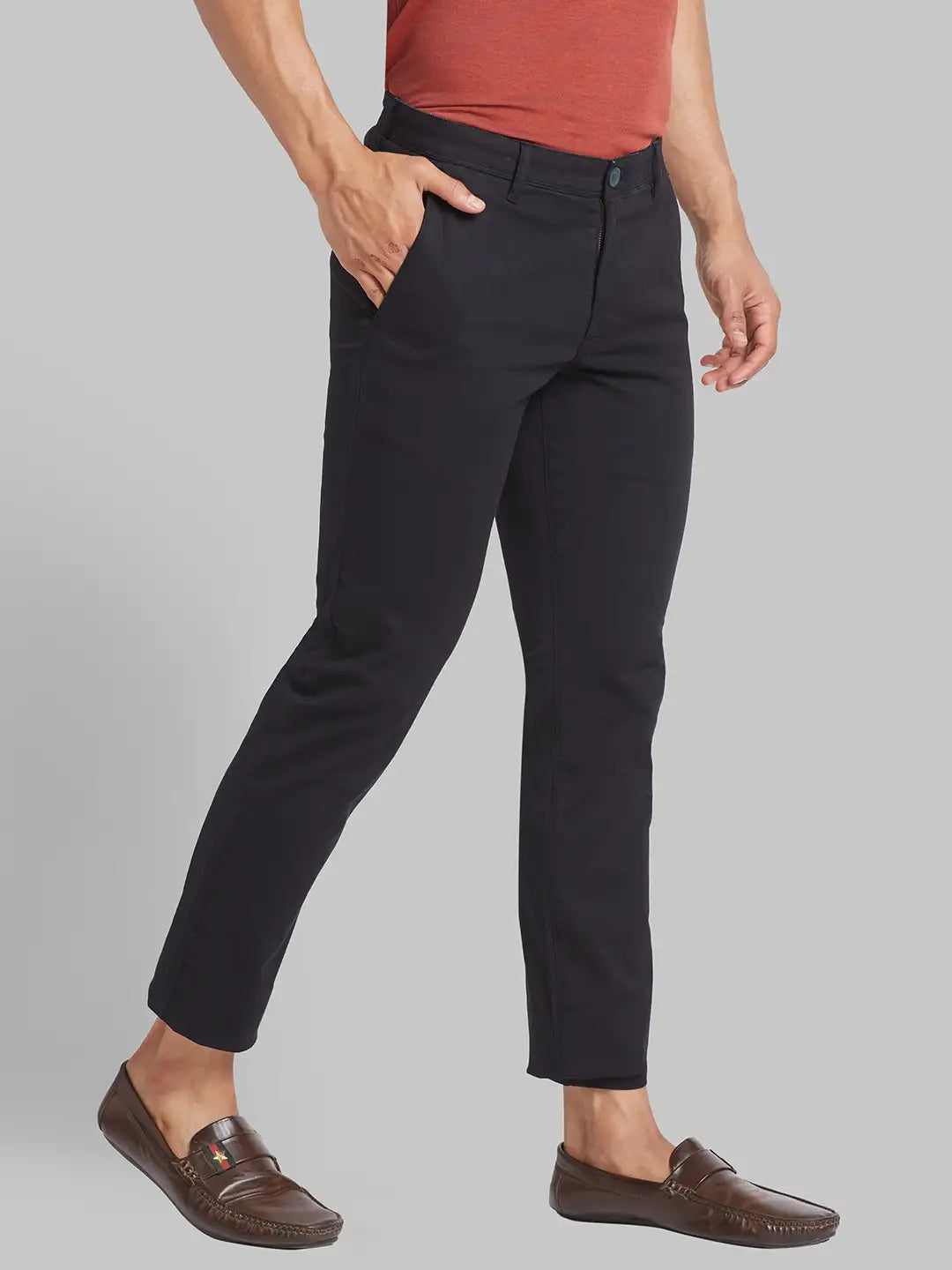 Men Lrt Fit Green Trouser