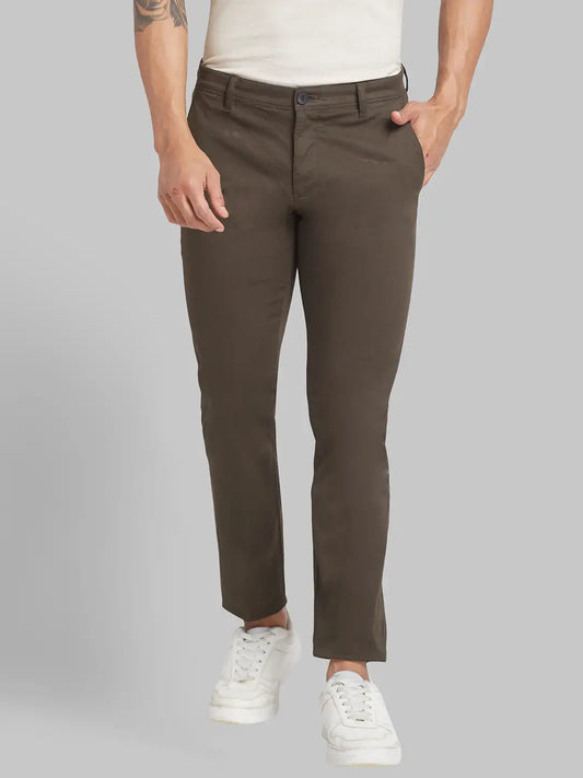 Men Lrt Fit Black Trouser
