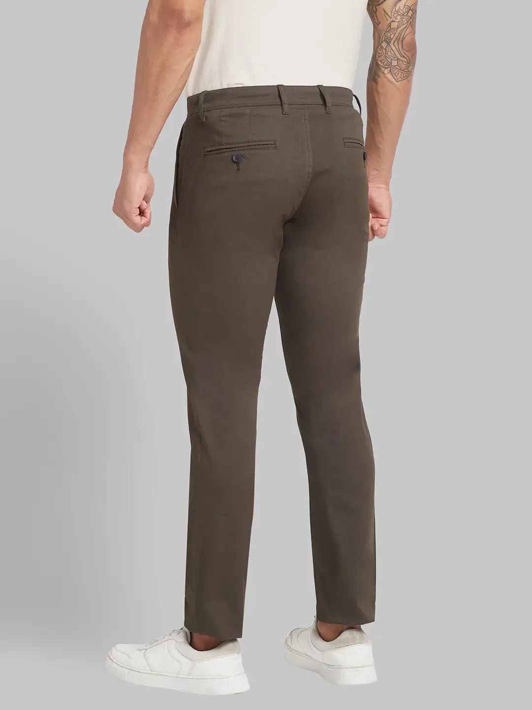 Men Lrt Fit Black Trouser