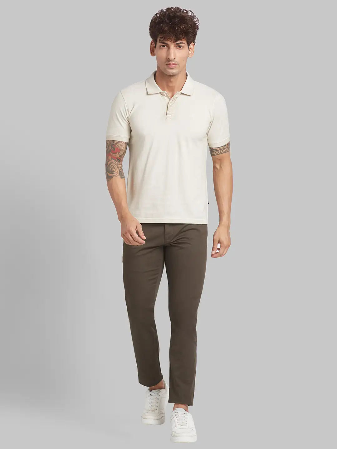 Men Lrt Fit Black Trouser