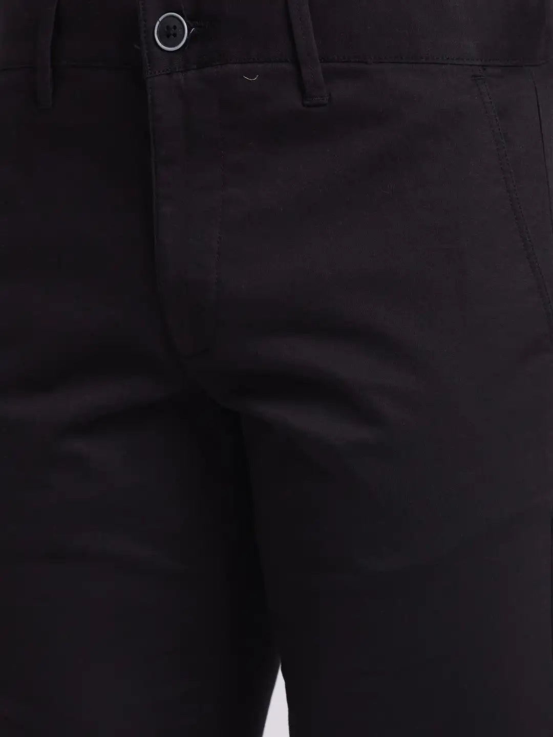Men Low Rise Tapered Fit Green Trouser
