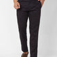 Parx Tapered Fit Printed Medium Grey Trouser