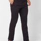 Parx Tapered Fit Printed Medium Grey Trouser