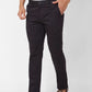 Parx Tapered Fit Printed Medium Grey Trouser