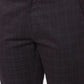 Parx Tapered Fit Printed Medium Grey Trouser