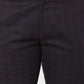 Parx Tapered Fit Printed Medium Grey Trouser