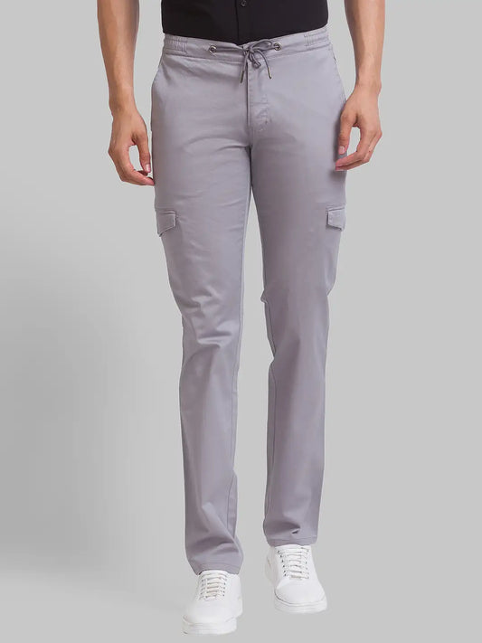 Men Tapered Fit Brown Chinos & Trouser