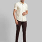 Men Regular Fit Blue Chinos & Trouser