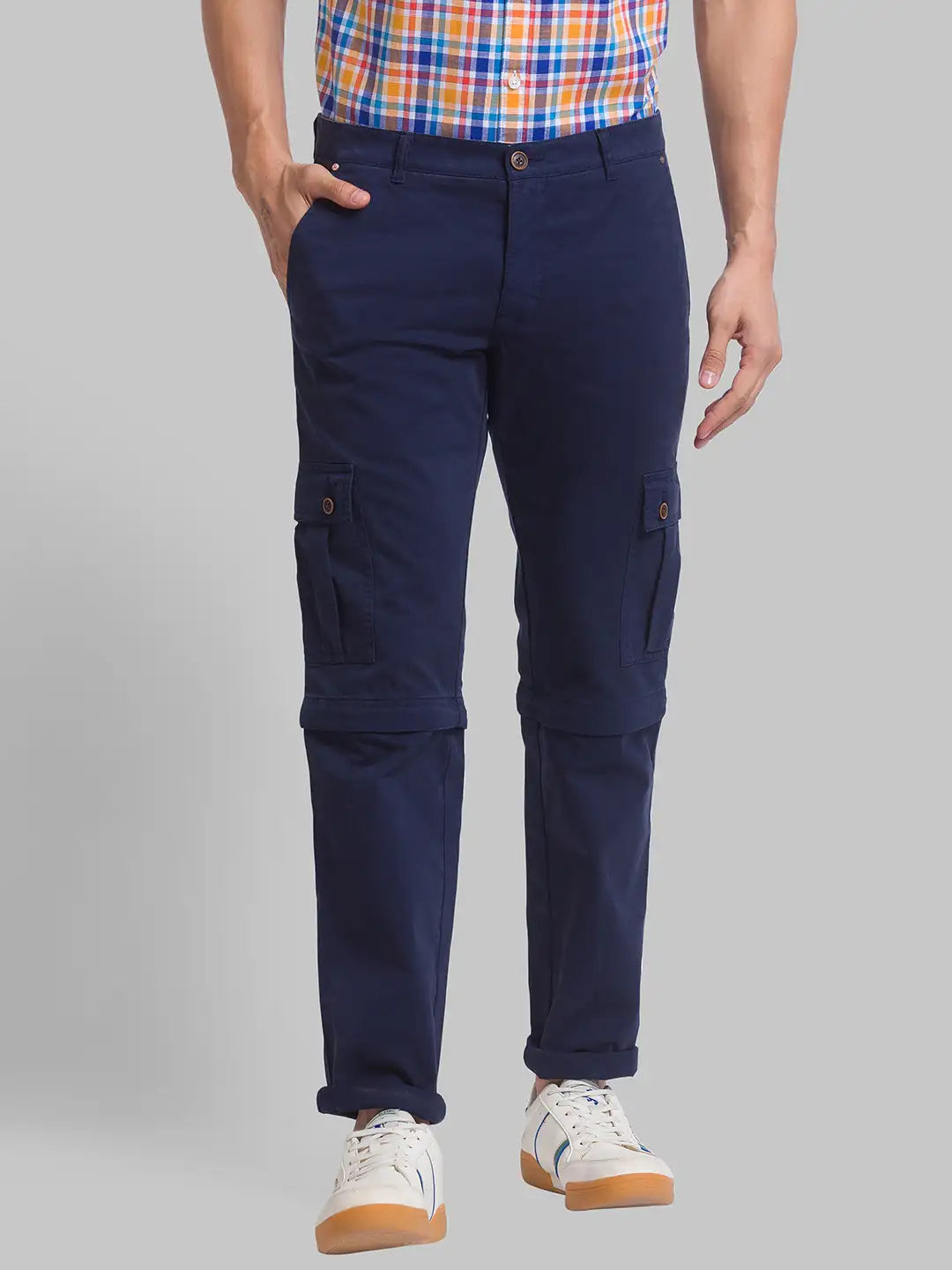 Men Tapered Fit Green Chinos