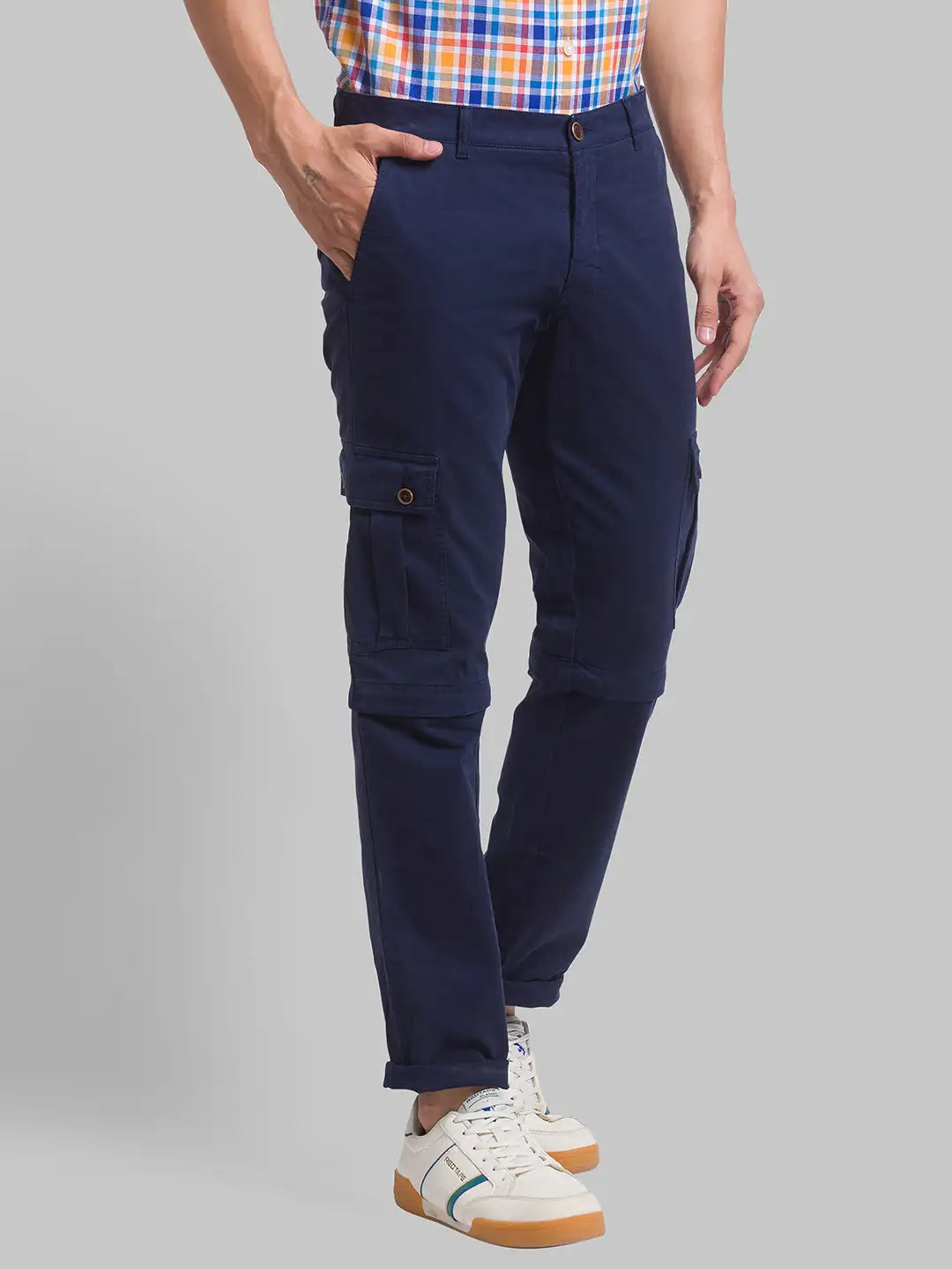 Men Tapered Fit Green Chinos