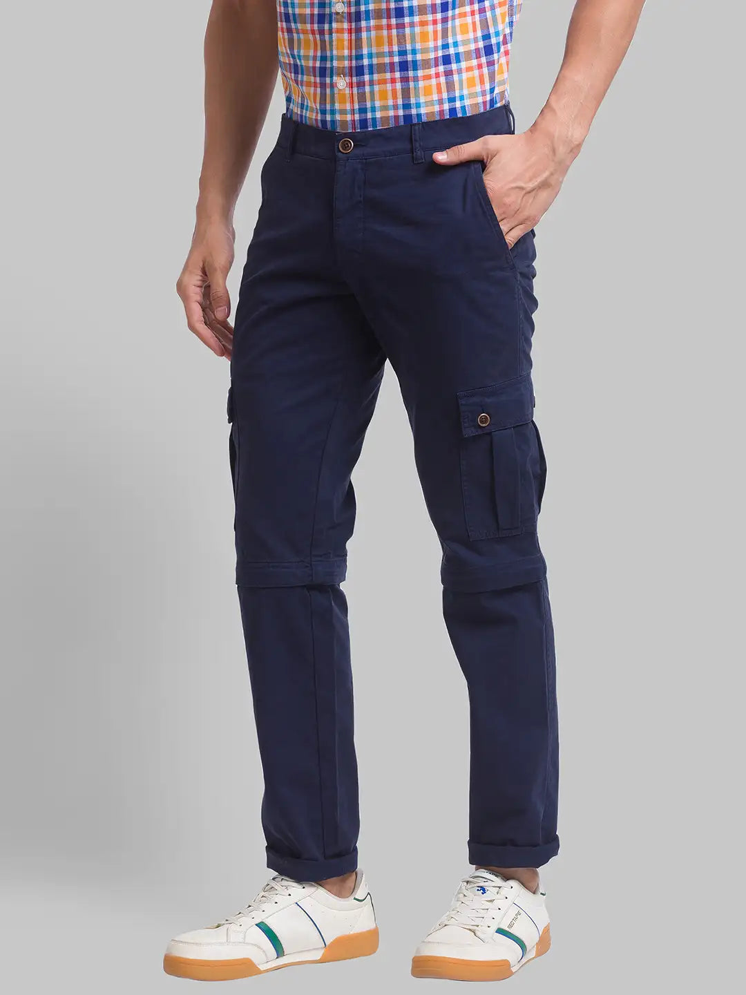 Men Tapered Fit Green Chinos
