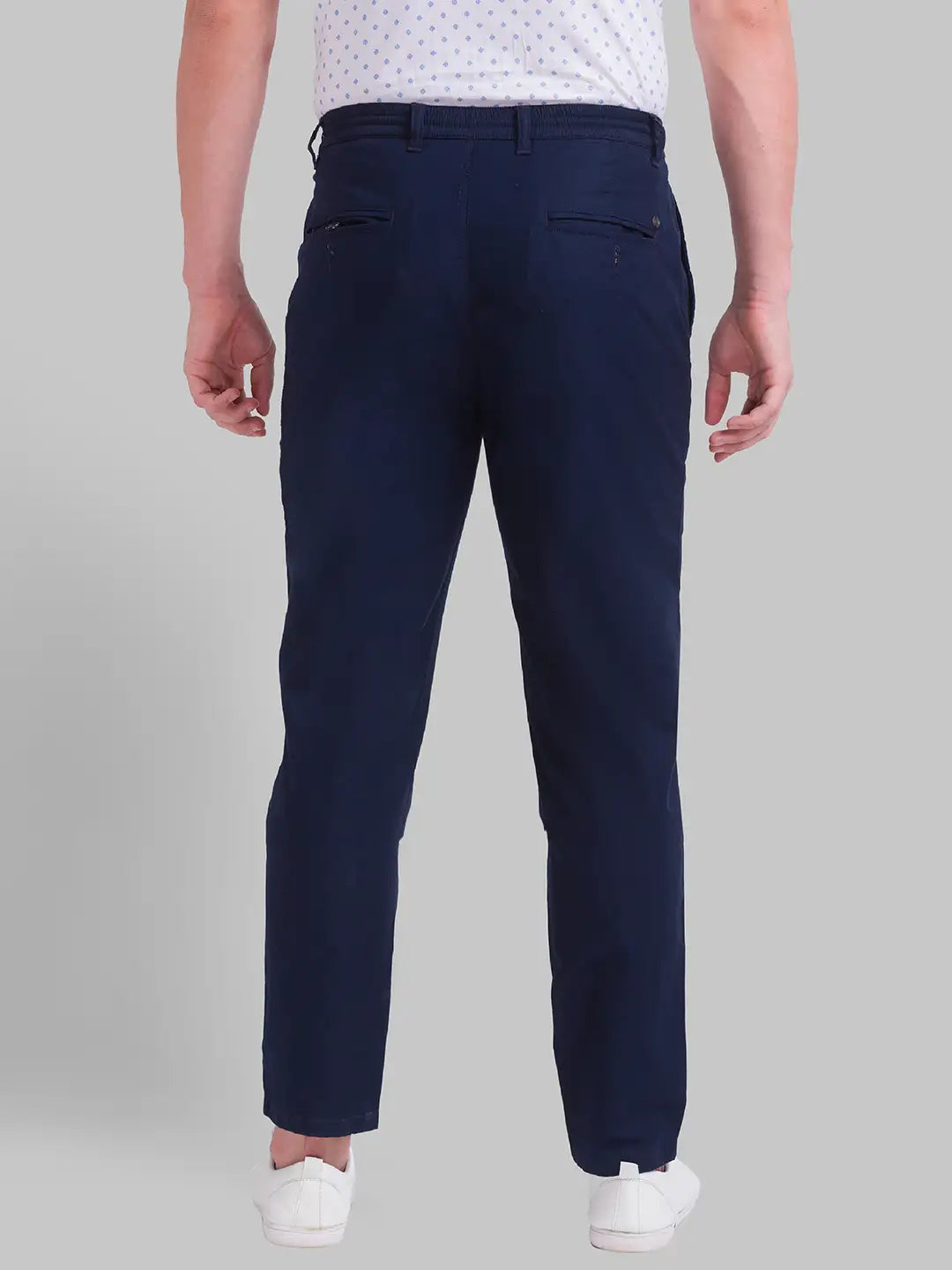 Men Regular Fit Black Trouser