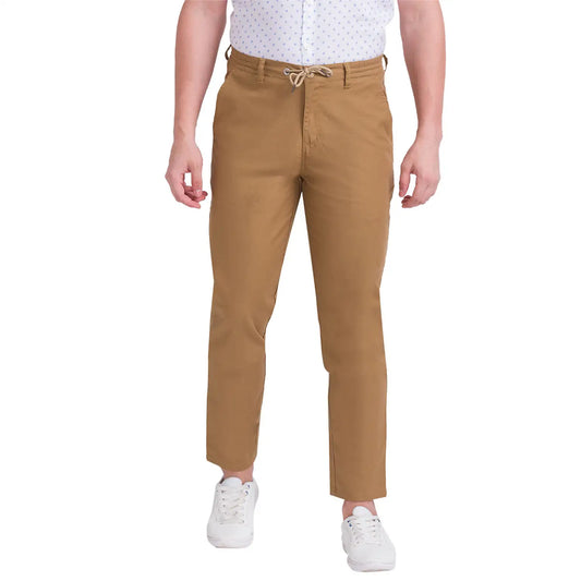 Men Regular Fit Blue Chinos