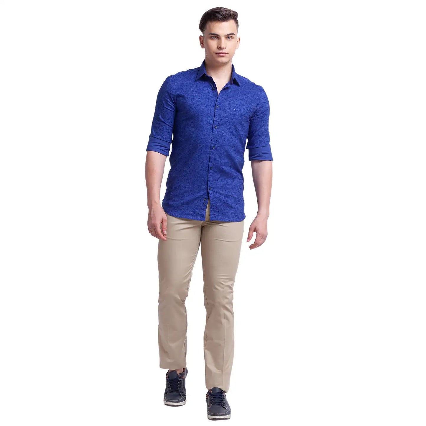 Men Contemporary Fit Maroon Shirt