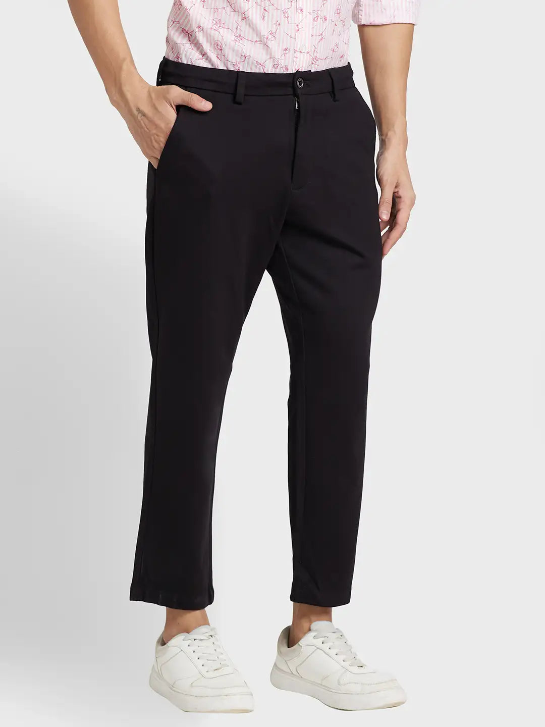 Men Slim Fit Medium Red Bundi