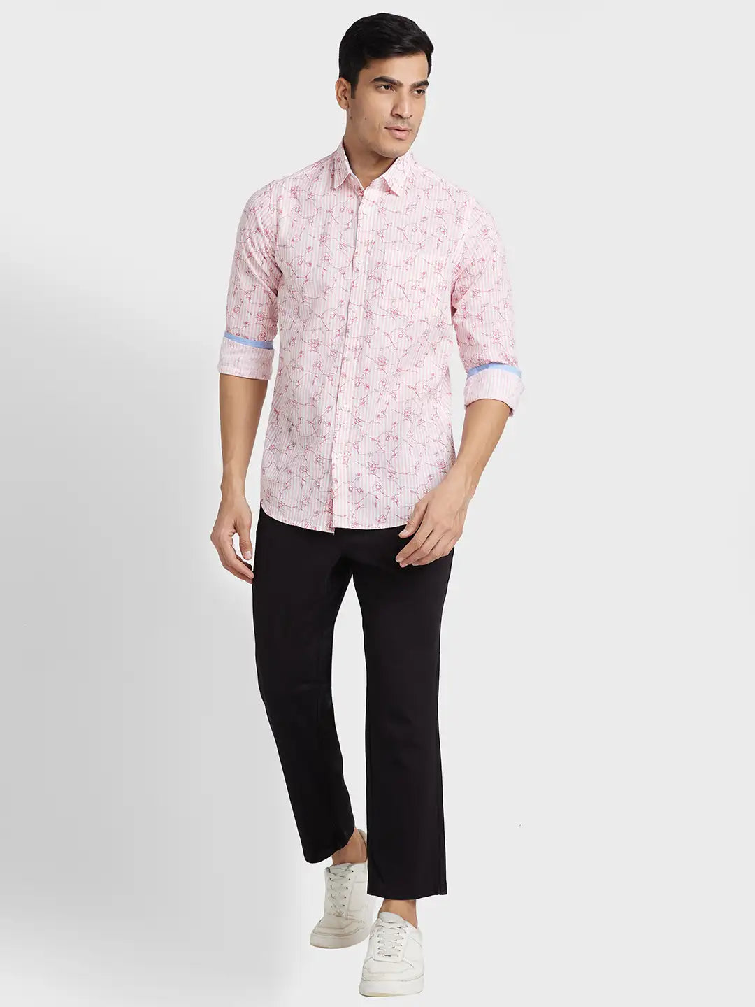 Men Slim Fit Medium Red Bundi