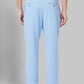 Men Carrot Fit Blue Trouser